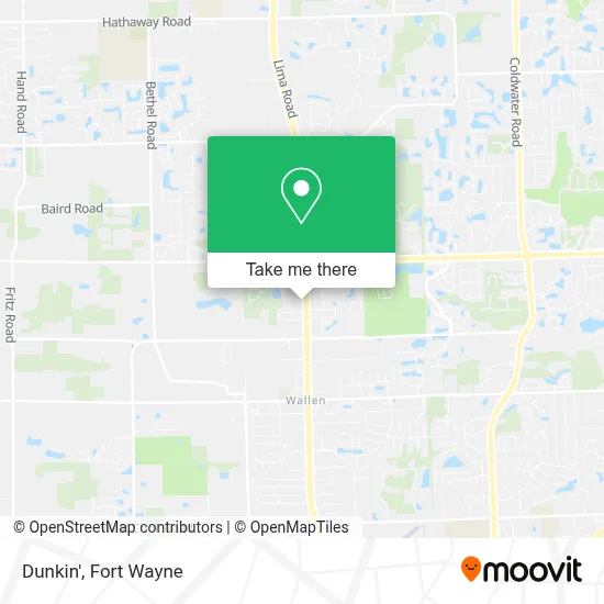 Dunkin' map
