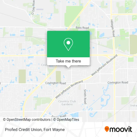 Profed Credit Union map
