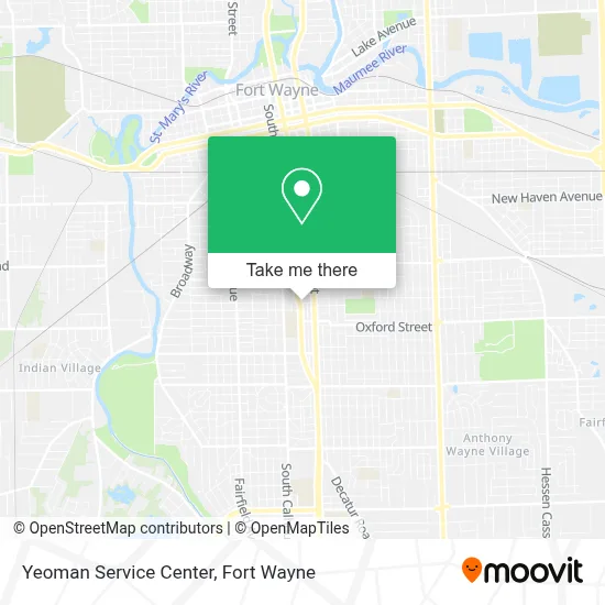 Yeoman Service Center map