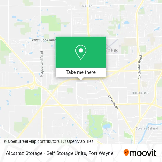 Alcatraz Storage - Self Storage Units map
