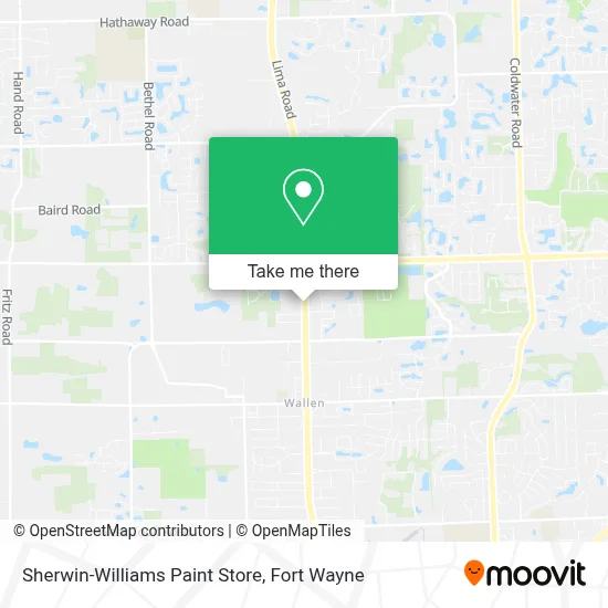 Sherwin-Williams Paint Store map