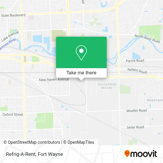 Refrig-A-Rent map