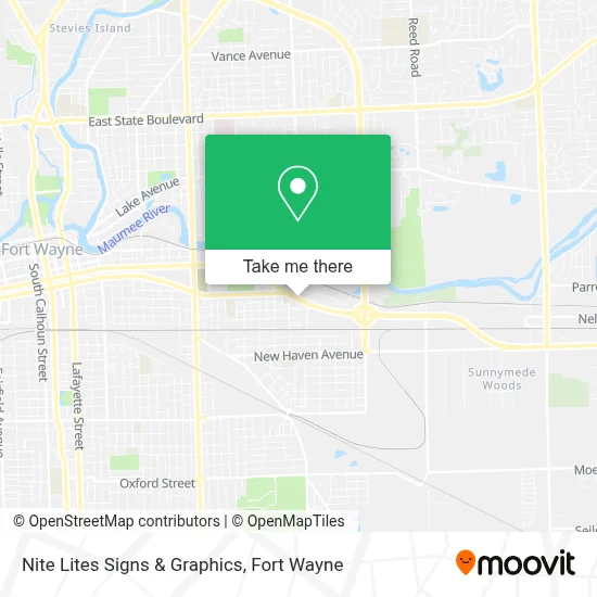 Nite Lites Signs & Graphics map