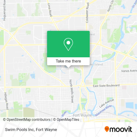 Swim Pools Inc map