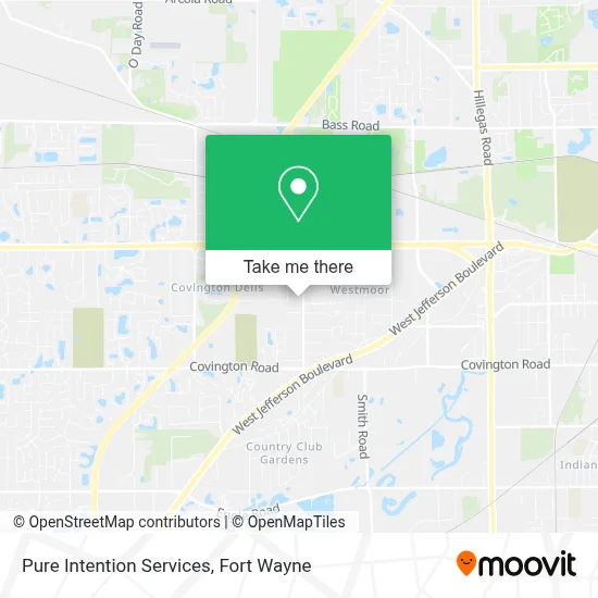 Pure Intention Services map