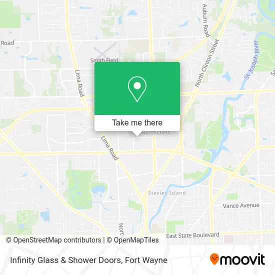 Infinity Glass & Shower Doors map