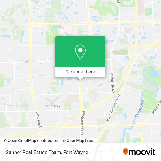 Sanner Real Estate Team map