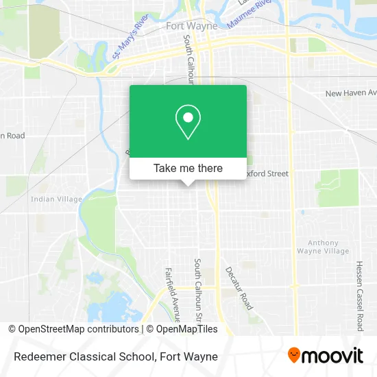 Redeemer Classical School map