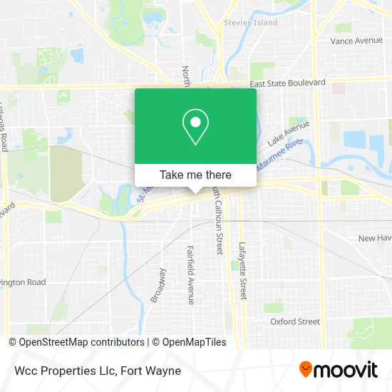 Wcc Properties Llc map