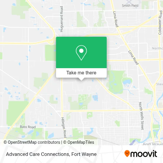Advanced Care Connections map