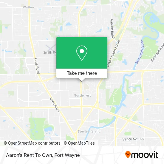 Aaron's Rent To Own map