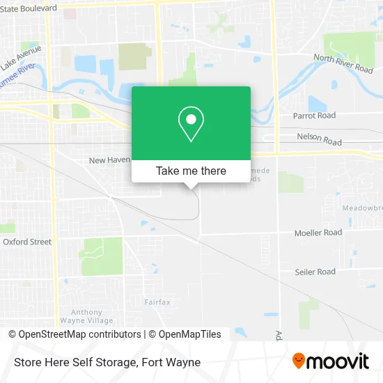 Store Here Self Storage map