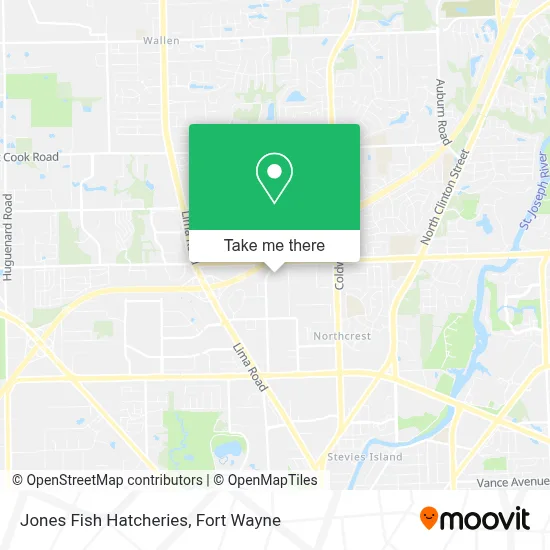 Jones Fish Hatcheries map