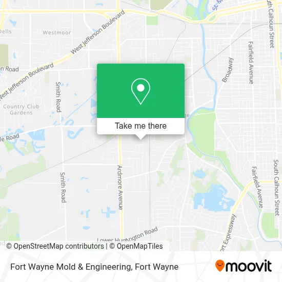 Fort Wayne Mold & Engineering map