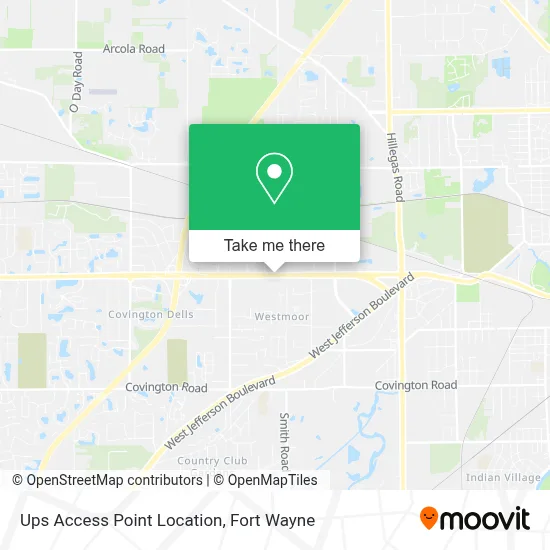Mapa de Ups Access Point Location