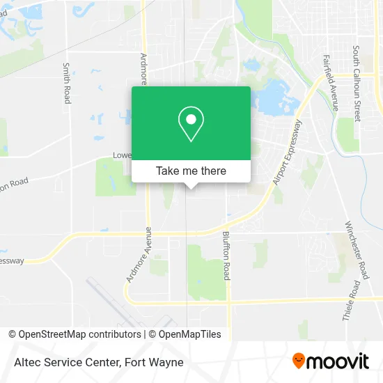 Altec Service Center map