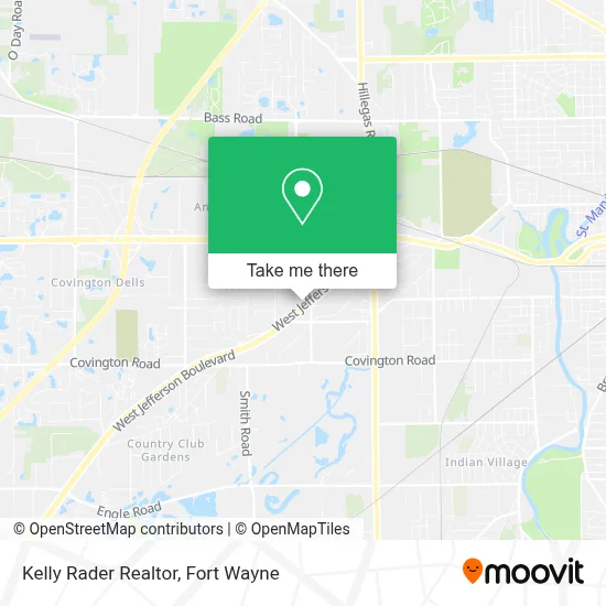 Kelly Rader Realtor map