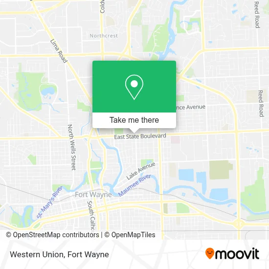 Western Union map