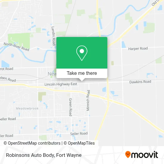 Robinsons Auto Body map