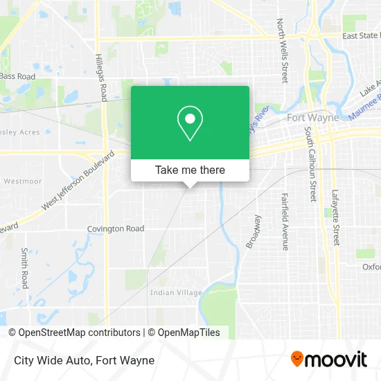 City Wide Auto map