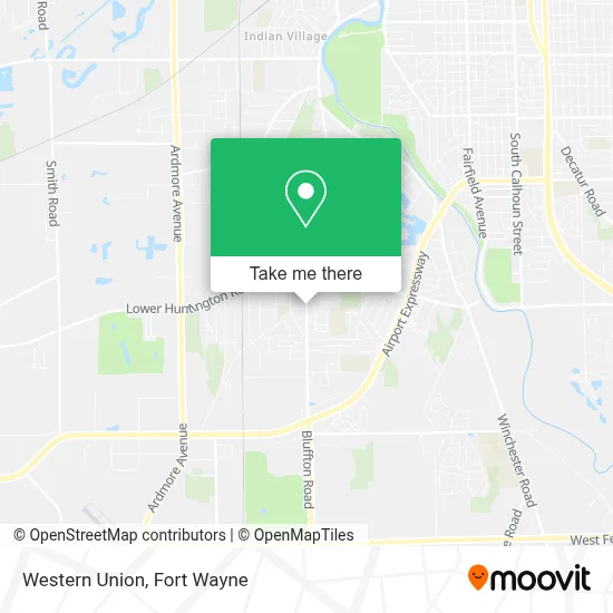 Western Union map