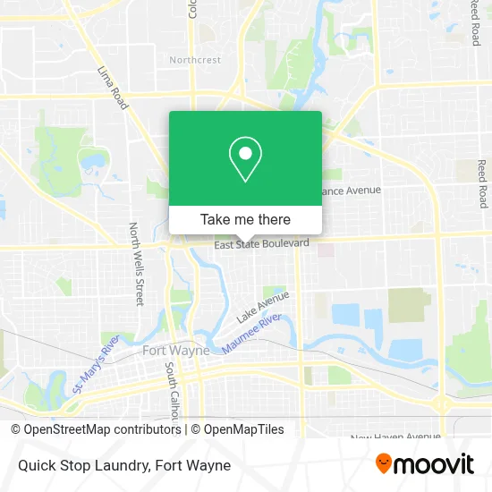 Quick Stop Laundry map