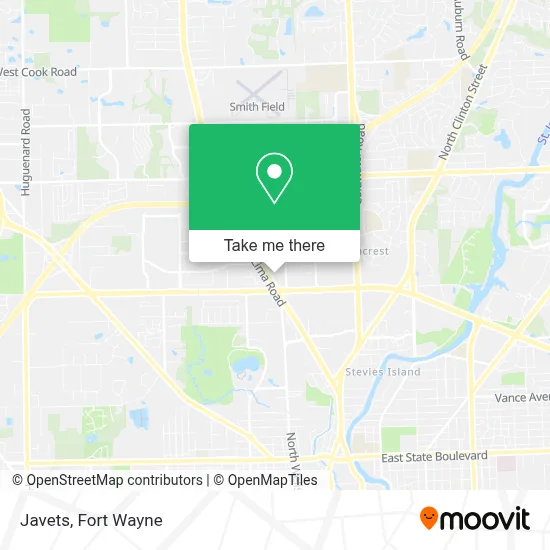 Javets map
