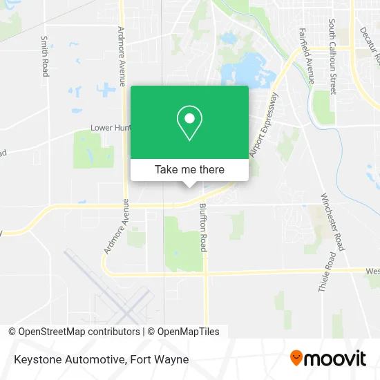 Keystone Automotive map