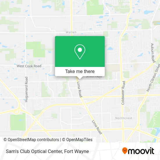 Sam's Club Optical Center map