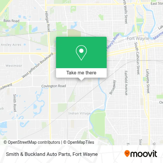 Smith & Buckland Auto Parts map