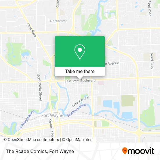 The Rcade Comics map
