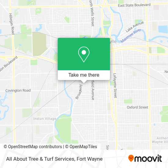All About Tree & Turf Services map