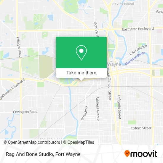 Mapa de Rag And Bone Studio