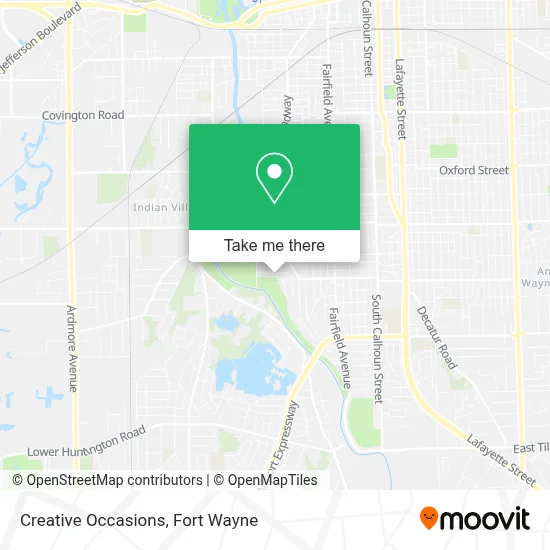Creative Occasions map
