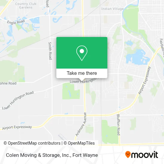 Colen Moving & Storage, Inc. map