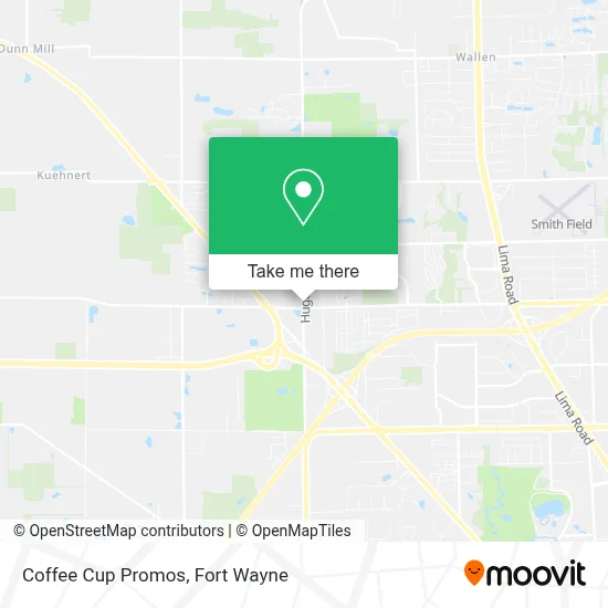 Coffee Cup Promos map
