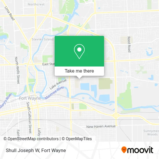 Shull Joseph W map