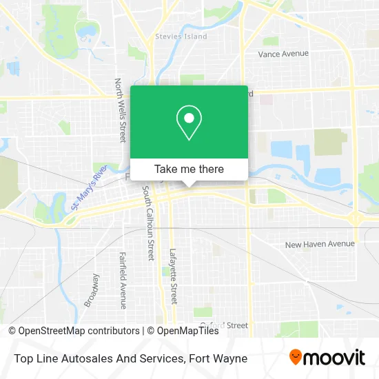 Top Line Autosales And Services map