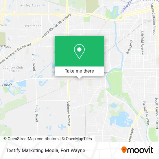 Testify Marketing Media map