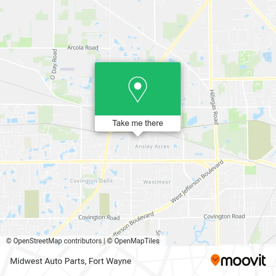 Midwest Auto Parts map