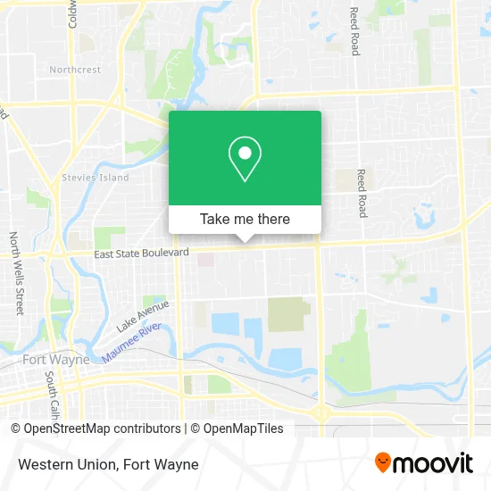 Western Union map