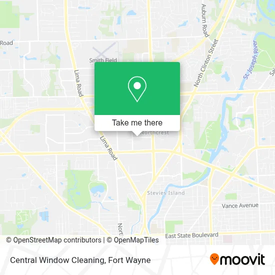 Central Window Cleaning map