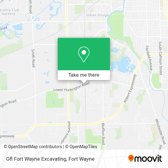 Gfl Fort Wayne Excavating map