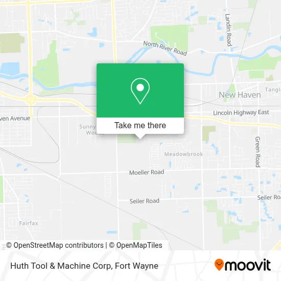 Huth Tool & Machine Corp map