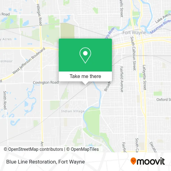 Blue Line Restoration map