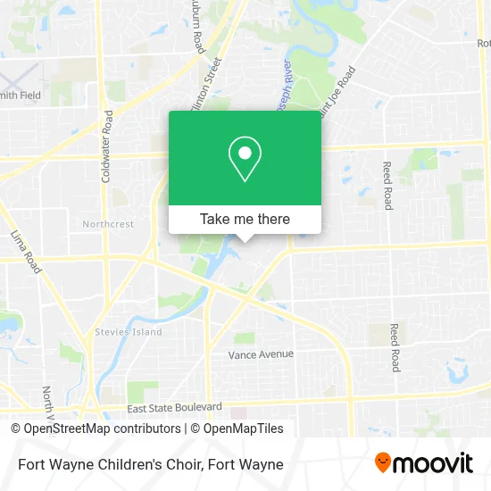 Fort Wayne Children's Choir map