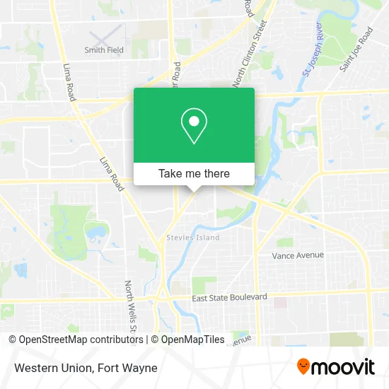 Western Union map