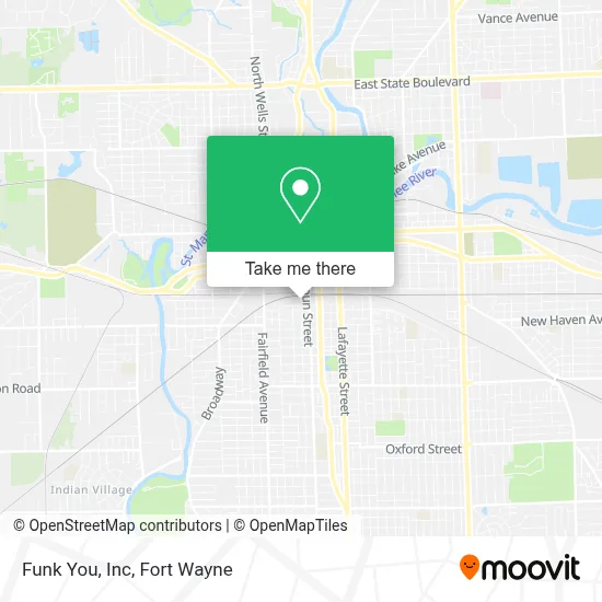 Funk You, Inc map
