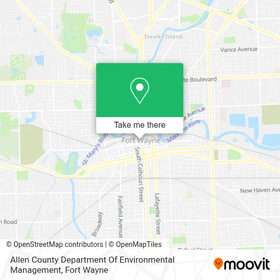 Allen County Department Of Environmental Management map