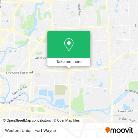 Western Union map